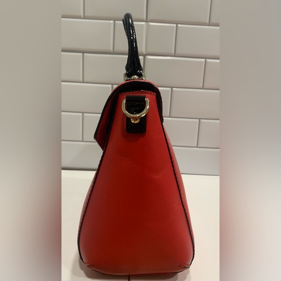 Kate Spade Post St Little Nadine Red Leather Envelope Shoulder Hand Bag - Picture 4 of 7